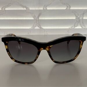 Prada Tortoiseshell Cat-Eye Women's Sunglasses - Black & Brown